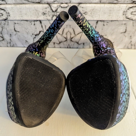 Hella Heels: Moonlight Leopard Stiletto Pole Dancing Stripper Shoes 8" Size 6 - Picture 6 of 6